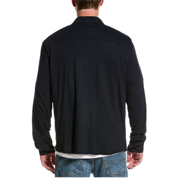 NWT Standard James Perse Men's Cotton Western Button Down Shirt - Picture 3 of 15